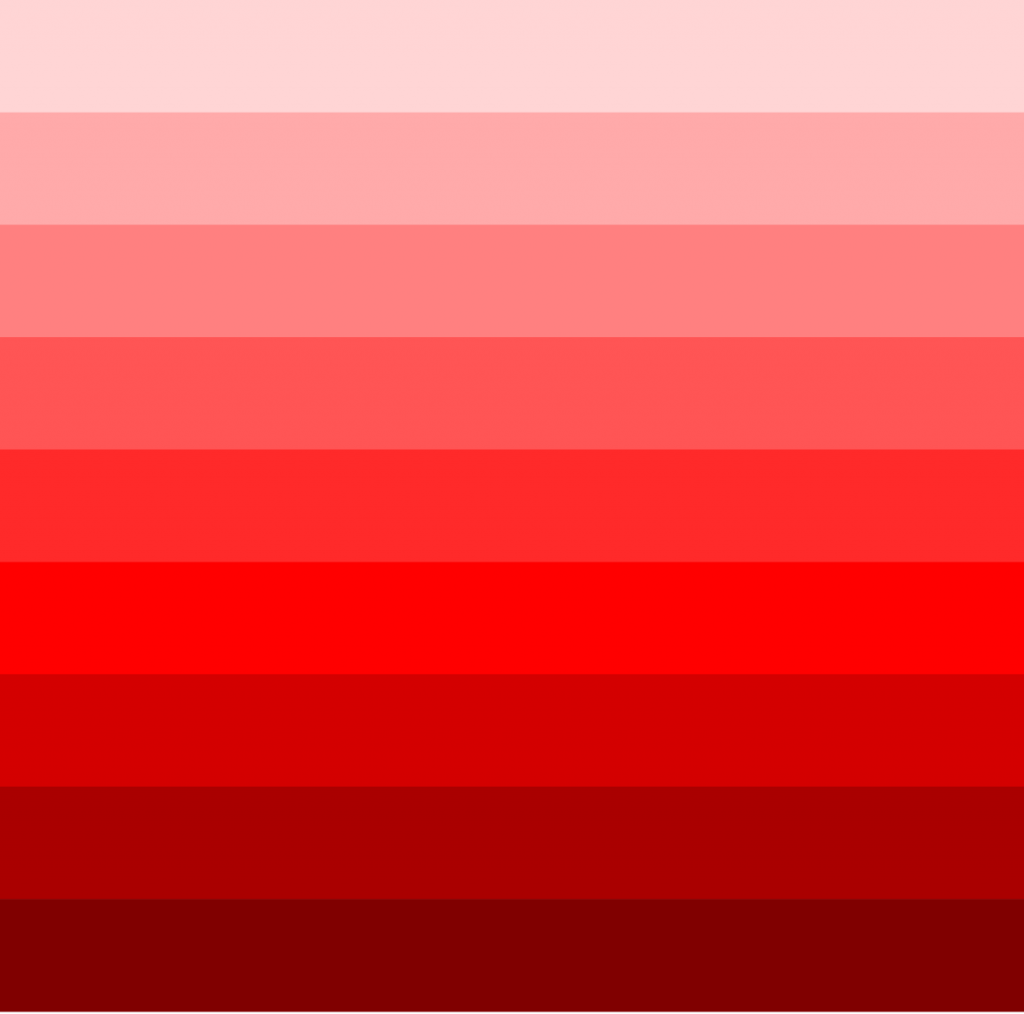 Paleta de rojos