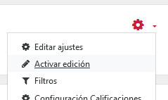 Ruleta de acciones - Activar edición