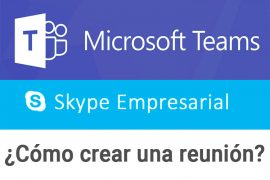 Crear una reunión de Skype Empresarial / Teams