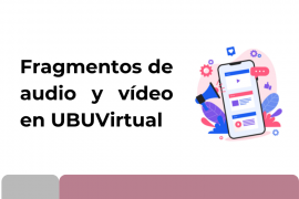 Fragmentos de audio y vídeo en UBUVirtual